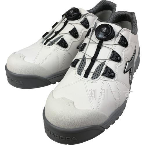 ディアドラ　ＤＩＡＤＯＲＡ安全作業靴　フィンチ　白／銀／白　２５．５ｃｍ　