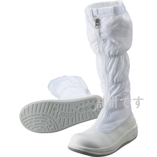 アシックス　静電気帯電防止靴　ウィンジョブＣＲ－Ｈ　ホワイト　２５．０ｃｍ　