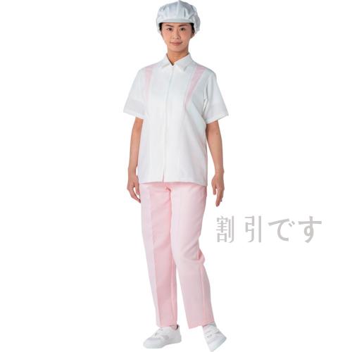 ＴｒｉＡｐｅｘ　ＴｒｉＡｐｅｘ　クリーンスーツ女子上衣　ＪＢ２５９Ａ　ホワイト／ピンク　Ｍ　