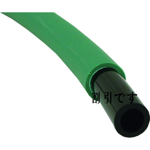 チヨダ　エルフレックス　スパッタ防止用二重管チューブ　６ｍｍ／１００ｍ　緑　