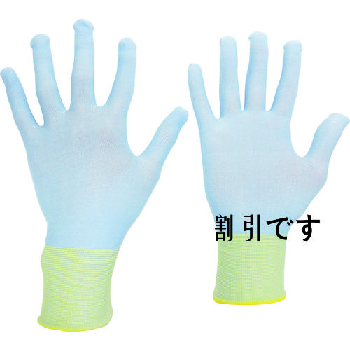 ミドリ安全　耐切創性手袋　カットガード１８２　ブルー　最薄手タイプ　Ｌ　