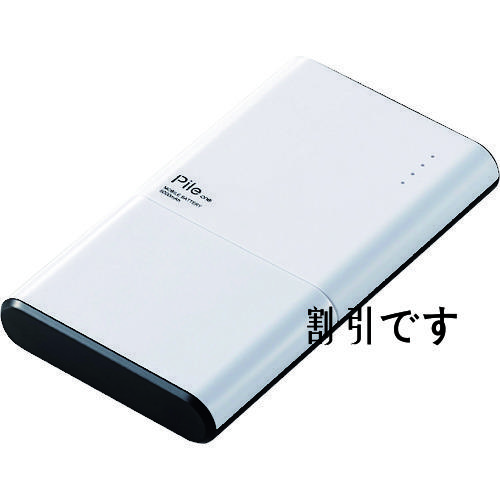 エレコム　モバイルバッテリー　Ｐｉｌｅ　ｏｎｅ（パイルワン）　薄型　おまかせ充電対応　Ｔｙｐｅ－Ｃ対応　６０００ｍＡｈ　３．０Ａ