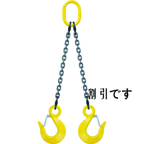 キトー　キトーチェンスリング１００標準セット品（アイタイプ）　２本吊り　基本使用荷重１．７ｔ　