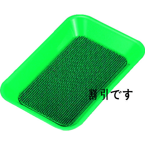 コクヨ　カルトンつり銭受け　角型・マット付き　緑　