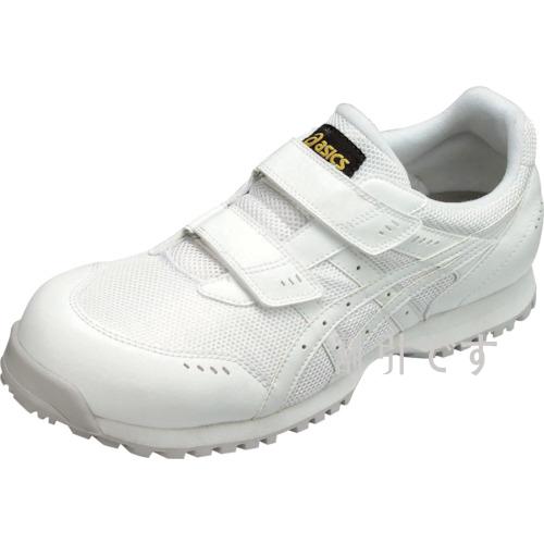 アシックス　静電気帯電防止靴　ウィンジョブＥ３１Ｓ　白Ｘ白　２２．５ｃｍ　