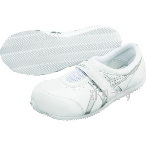 アシックス　屋内作業用靴　ウィンジョブ３４Ｌ　ホワイトＸシルバー　２４．５ｃｍ　