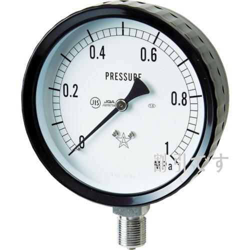 右下　ステンレス圧力計（Ａ枠立型・φ７５）　圧力レンジ０～１．６０ＭＰａ　