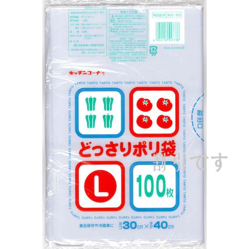 日本技研工業　どっさりポリ袋　Ｌ　１００枚　