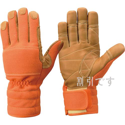 トンボレックス　パラ系アラミド繊維製防火手袋　オレンジ　