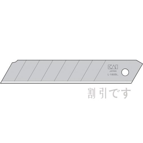 貝印カミソリ　カッターナイフ　Ｌ－２０　大　白刃　替刃（２０枚入）　