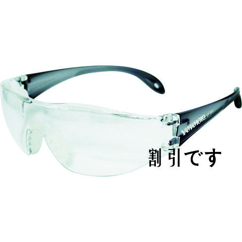 ＹＡＭＡＭＯＴＯ　一眼型セーフティグラス　レンズ色クリア　テンプルカラーグレー　ＪＩＳ規格品　