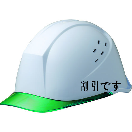 ミドリ安全　女性用ヘルメット　ＬＳＣ－１１ＰＣＬＶ　α　ホワイト／グリーン　