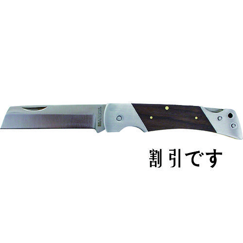マーベル　電工ナイフ（折りたたみ式）　刃長８０ｍｍ　全長１９５ｍｍ　