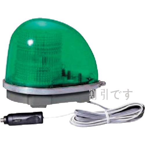 小糸　緑色丸型警光灯　２Ｎ型　フェライトマグネットタイプ　（シガーライタープラグ付）　１２Ｖ　