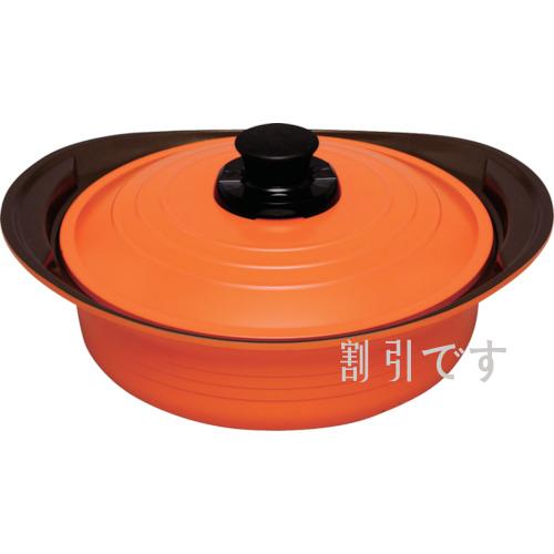 ＩＲＩＳ　無加水鍋２６ｃｍ浅型　オレンジ　