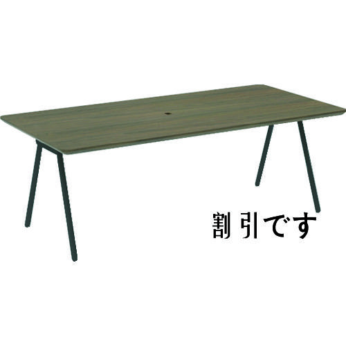 ＴＲＵＳＣＯ　ミーティングテーブル　Ｗ１８００×Ｄ８６０×Ｈ６００　天板ウォールナット　