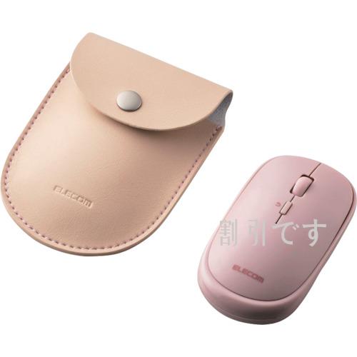 エレコム　ＢｌｕｅＬＥＤマウス　薄型　Ｂｌｕｅｔｏｏｔｈ対応　４ボタン　ポーチ付　ピンク　